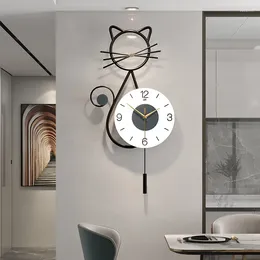 Wall Clocks Decor European Style Luxury Clock Living Room Fashionable Modern Simple Hanging Household Decoration