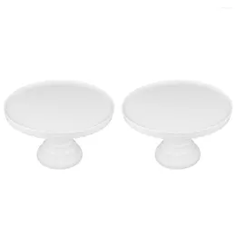 Dinnerware Sets 2 Pcs Cake Tray Display Stand Dessert Trays Round Tower Pp Dome Banquet