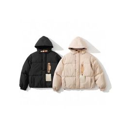 Men's Down Parkas Mens Down Jackets Parka Luxury Women Outwear Puffer Jacket Hooded Khaki Designer Coats for Male Couple Jacket Fashion Casual Outdoor Man Lady