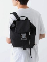 1017 Alyx 9SM Backpack Tank Nylon Bolsa de ombro masculino Backpack Hip Hop Travel Handbag Moda Rucksack Bags Homens Menino Grils Saco de ombro para mulheres da tela