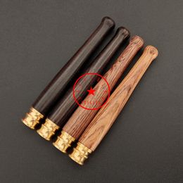 Latest Colorful Natural Wood Dugout Pipe Dry Herb Tobacco Filter Handpipes Cigarette Holder Portable Smoking Catcher Taster Bat One Hitter Hand Mini Tube DHL