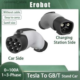 Electric Vehicle Accessories Tesla Models y 2023 Electric Car Accessories 3 Phase EV Charger Tesla To GBT Adapter All For Car Accessory EV Adapter For Car Q231113