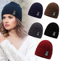 Cycling Caps Warm Cuff Beanies Plus Cashmere Elastic Autumn Winter Hip Hop Hat Skullcaps Thicken Knitted Hats