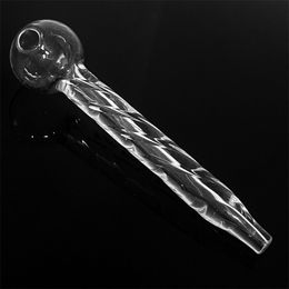 ACOOK 13cm 30g Pyrex Quartz Glass Oil Burner Pipe Clear Tube Thick smoking Hand Tobacco Dry herb cigarette pipe