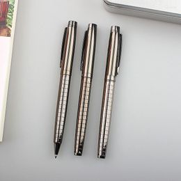 Luxury Lattice Texture Great Writer Ballpoint Pen Office Metal Rollerball Pens School Supplies Business Stationery