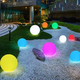 Lawn Lamps LED Ball Light Rechargeable & Remote Control Globe Lights 16 RGB Colours Changing Indoor Outdoor Night For Home Party