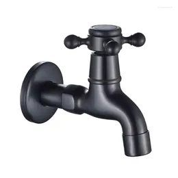 Bathroom Sink Faucets Longest Tap For Outdoor Garden Black Brass Wall Mount Corner Washing Machine Faucet Bath Toilet Mop Pool Taps