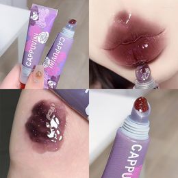 Lip Gloss Rose Berry Mirror Shimmer Plumping Makeup Tint Waterproof Moisturising Glitter Glaze Tube Care Oil