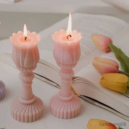 Candles Style Tulip Candlestick Scented Candle For Home Decorative Candles Room Desktop Ornament