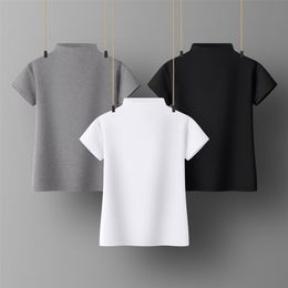 Women's T-Shirt Women Sweetshirts Turtleneck shirts for womens Black White woman clothes Short sleeve Cotton Tees for girls Basic Tops 230413