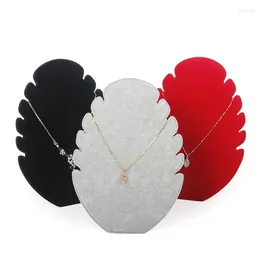 Jewellery Pouches 1Pcs Velvet Necklace Display Board Holder Stand Organiser For Selling Black Red Grey