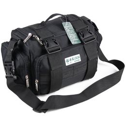 Tool Bag LAOA Electrician Bag 15 Inch Double Layers Thicken Top Wide Mouth Oxford Waterproof Wear-resisting Bag Tools Bag 230413