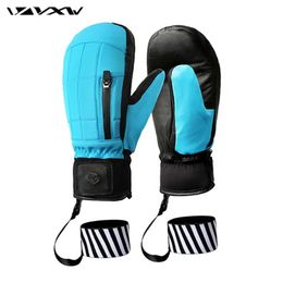 Sports Gloves Ski Gloves Snowmobile Winter Gloves Fleece Warm Snowboard Mittens with Windproof and Waterproof 231113