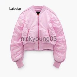 Women's Jackets Fashionable Bomber Jacket for Women All-Matching Clothes Pink Sweet Age-Reducing 2021 Summer New J231113