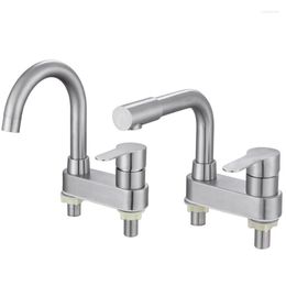 Bathroom Sink Faucets 1Pc Basin Faucet 304 Stainless Steel Cold Taps