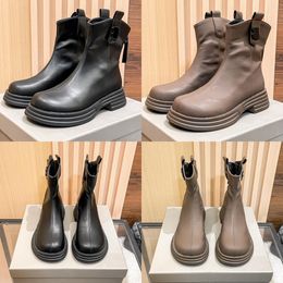 Designer Boots Women Fashion Pairs Brand Boot Patent Leather Black Beige Winter Platform Sneakers Flat Over The Knee Martin Boot Womens Office Booties 35-39