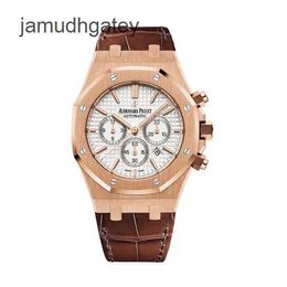 Ap Swiss Luxury Watch Epic Royal Oak Series 18k Rose Gold 41mm Automatic Mechanical Men's Chronograph 26320or Peju