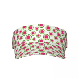 Berets Summer Air Sun Hat Watermelon Pattern Visor UV Protection Sports Tennis Golf Running Sunscreen Cap