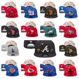 Embroidery Snapbacks hats All Teams Logo newest Designer Sports Adult hockey flex Mesh Beanies fitted Hat Cotton Snapbacks Cotton Football Hats Hip Hop Outdoor cap