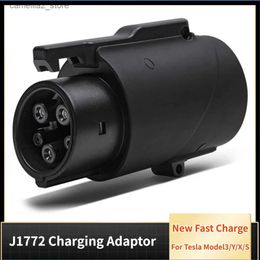 Electric Vehicle Accessories J1772 Charging Adapter For Tesla Model 3/Y/X/S 80A 250V Electric Car Fast Charge High Power Mobile Connector Wall Connector Q231113