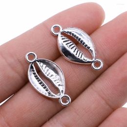 Charms 20pcs 28x14mm Conch Shell Charm Jewellery Making Cowrie Connector For DIY