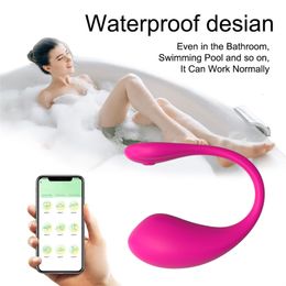 Vibrators Wireless Sextoy Vibrating Egg Remote Vibrators Powerful App Control G Spot Dildo Vagina Massager Bluetooth For Women Clitoris 18 230413 3YQY