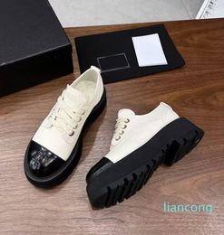 2023 sneaker leather gym womens shoe platform letter lady sneakers size 35-41