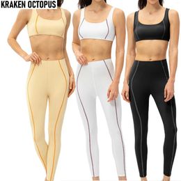 Active Sets 2PCS Seamless Women Yoga Set Workout Sportswear Athletic Wear Gym Clothing Fitness Crop Top High Waist Leggings Sports Suits