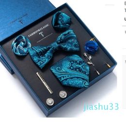 Bow Ties European And American Spring Men's Gift Box Tie Fashion Business Square Towel Combination Set