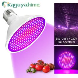 Grow Lights Kaguyahime LED Growth Light E27 85-265V/220V Plant Light Full Spectrum For Indoor Seedlings Flower Fitolamp Hydroponic Grow Bulb P230413