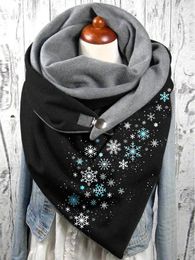 Scarves Casual Snowflake Scarf And Shawl For Indoor Or Outdoor Use To Keep Warm In Autumn Winter