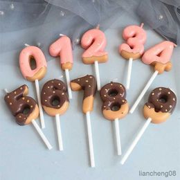 Candles Imitation Children's Chocolate Number Birthday Candles Insert Creative Birthday Party Dessert Table Candle Ornaments R231113