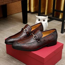 Elegant Gentlemen Handmade Oxfords Slip On Genuine Leather Loafers Mens Brand Perfect Walking Flats Wedding Party Dress Shoes Size 38-45 mkjkm00002