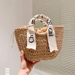 Strand Woody Tasche Stroh Damen Herren Designer Luxus Raffia Webart Clutch Handtasche Umhängetasche Schulter Einkaufstaschen Top Griff Pochette berühmte große Einkaufstasche Geldbörse Hobo