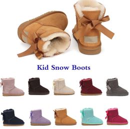 2024 New Boots Kids Australia Snow Boot UGGsity Designer Children Shoes Winter Classic Ultra Mini Botton Baby Boys Girls Ankle Booties Kid Fur Suede GJ380