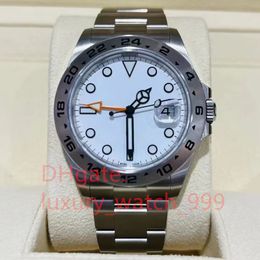 Luxury High Quality Wrist Watch Mens Watch Explorer Ii 216570 Stainless Steel White Dial Date 42mm Automatic Men's Watch Comes With Original Gift Box Card Certificate