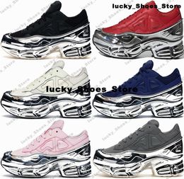 Mens Trainers Ozweego Raf Simons Sneakers Shoes Size 12 Designer Us 12 Unity Ink Silver Metallic Women Eur 46 Running Casual Us12 Clear Pink High Quality Zapatillas