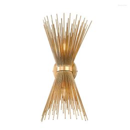 Wall Lamp American Retro Distressed Straw Twig Coffee Shop Clothing Store Simple European And