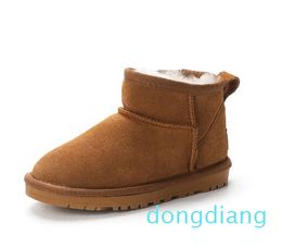 sheepskin boots kids Children snow boots women Girls Mini snow boot Winter Warm Toddler Boys Children's Plush Shoes