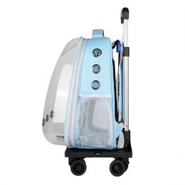 Dog Adjustable pole portable pet cart suitable for various backpack dog trailers 231110