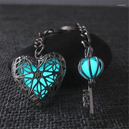 Keychains 2pcs Set Of Couple Glow In The Dark Valentine's Day Gift Good Friend Souvenir Wedding Party Jewellery