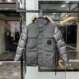 Men's Down Parkas 2022 New Big Goose Down Coat 08 Expeditionary Sport Edition Women's Same Thickened and Enlarged with Fur Collar Luxury Style