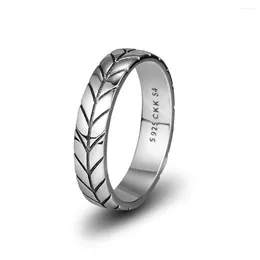 Cluster Rings CKK 925 Sterling Silver Braided Ring Fits For European Style Jewellery Wedding Anniversary Party Women Gift