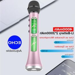 Freeshipping Wireless Karaoke Microphone Bluetooth Speaker 2-in-1 Handheld Sing & Recording Portable KTV Player for iOS/Android Isjpp
