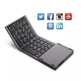 Wireless Bluetooth Three Folding Keyboard Computer Office Ultra-Thin Portable Keyboard Support Three Systems B033 wholesale