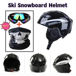 Ski Helmets Professional Winter Ski Snowboard Helmet Men Women Skating Skateboard Snowboard Snow Sports Helmets with Goggles Safety Capacete 231113