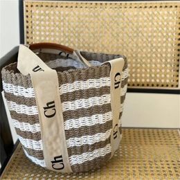 Woody designer totes bag woven straw bags valentines day gifts large capacity practical durable summer beach use luxurys handbags elegant ins XB015 E23