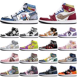 DIY classics customized shoes sports basketball shoes 1s men women antiskid anime fashion customized figure sneakers 0001RAYH