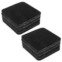 Jewellery Pouches 35 Pieces Square Sublimation Blank Cup Mat Rubber Coasters For DIY Home Kitchen Decor