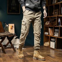 Men's Pants Men Fashion Military Cargo Army Slim Regualr Straight Fit Cotton Multi Colour Camouflage Green Yellow Trousers BL7608